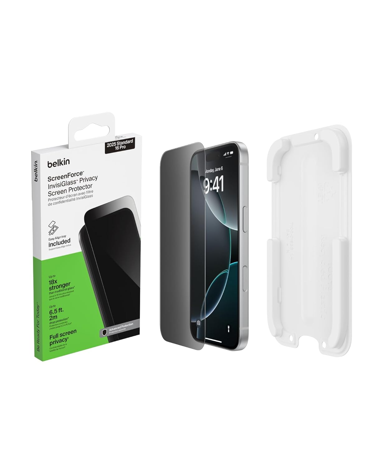 Belkin  Privacy Tempered Glass – Scratch & Impact Protection