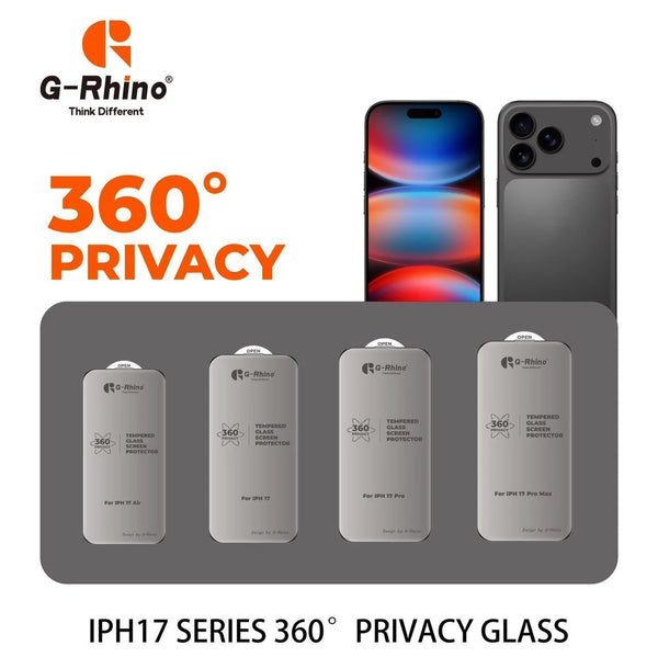 Rhino Privacy Glass for iPhone 17 Series – Advanced Screen & Privacy Protection