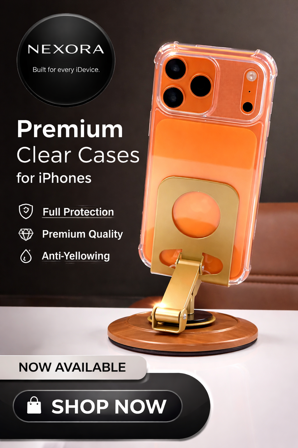 Nexora Signature Opening Sale – Crystal Clear iPhone Cases