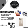 Nexora Premium Bundle – All-in-One iPhone Protection Kit (3-in-1 Combo)